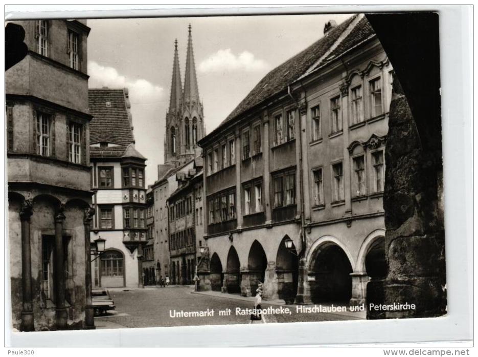 Görlitz - Untermarkt Mit Ratsapotheke, Hirschlauben Und Peterskirche - Goerlitz