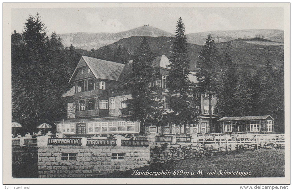 AK Riesengebirge Hotel Gasthof Baude Hainbergshöh Hainbergshöhe Seidorf Sosnowka Bei Giersdorf Podgorzyn Bronsdorf - Schlesien