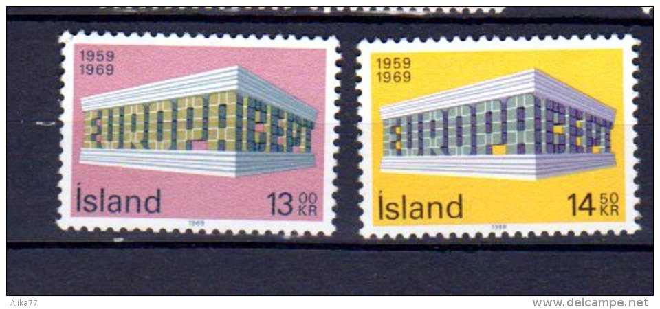 ISLANDE     Neuf **     Y. Et T.     N° 383 / 384     Cote: 5,00 Euros - Unused Stamps