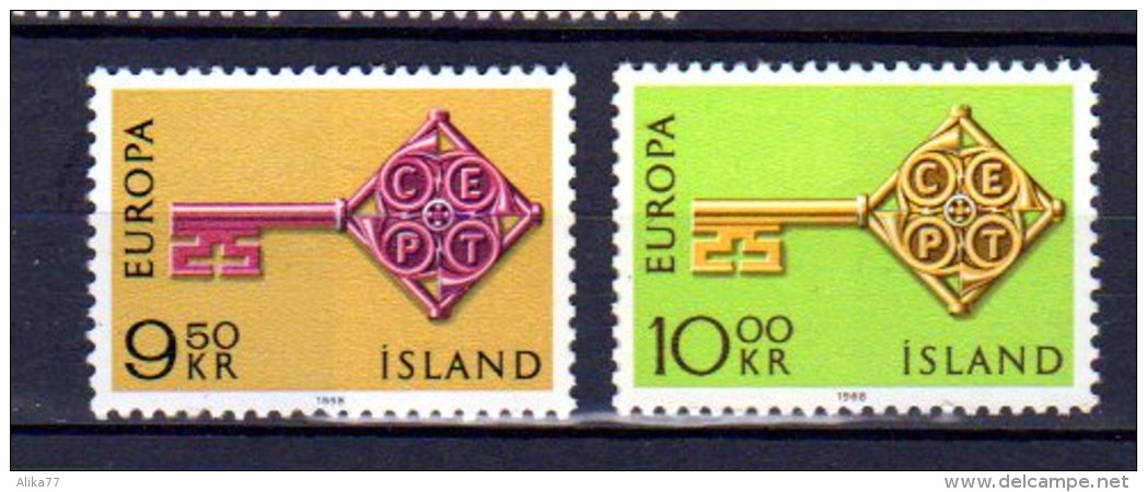 ISLANDE     Neuf **     Y. Et T.     N° 372 / 373     Cote: 3,00 Euros - Unused Stamps