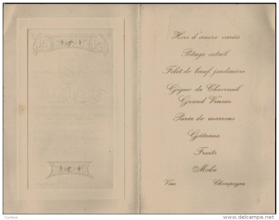 RUMST * FEESTMAAL * C. JOSEPH LANDUYDT * N.V. BRIQUETERIES ET ATELIERS LANDUYDT * 1927 * 18.50 X 12 CM - Menus