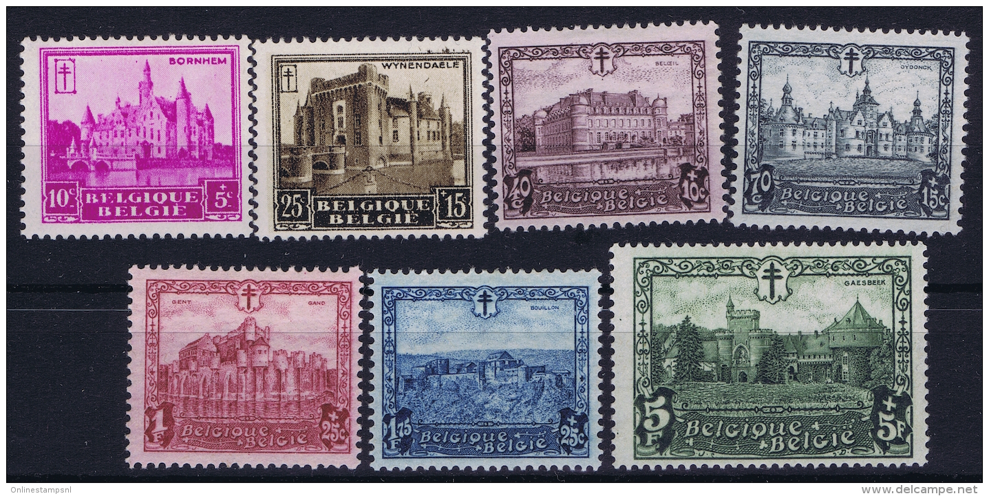Belgium OBP Nr 308 - 314 MH/*  1930 - Neufs