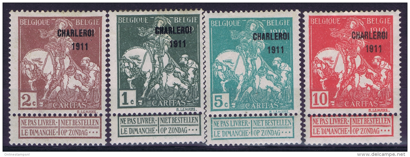 Belgium OBP Nr 101 - 107  MH/*  1911 - 1910-1911 Caritas