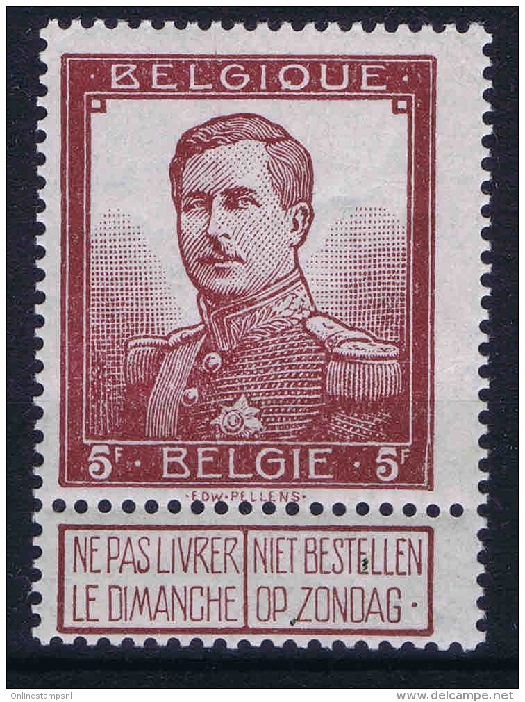 Belgium OBP Nr 122   MH/* - 1912 Pellens