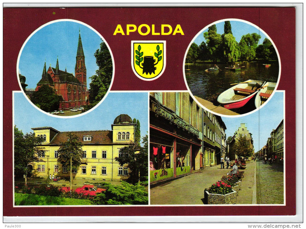 Apolda - Mehrbildkarte DDR - Color 2 - Apolda