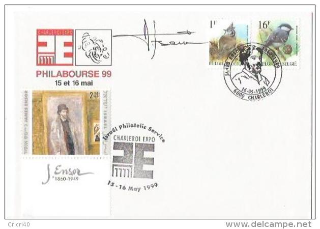 A. BUZIN     ENVELOPPE      CACHET  CHARLEROI   16/05/1999 - 1985-.. Pájaros (Buzin)