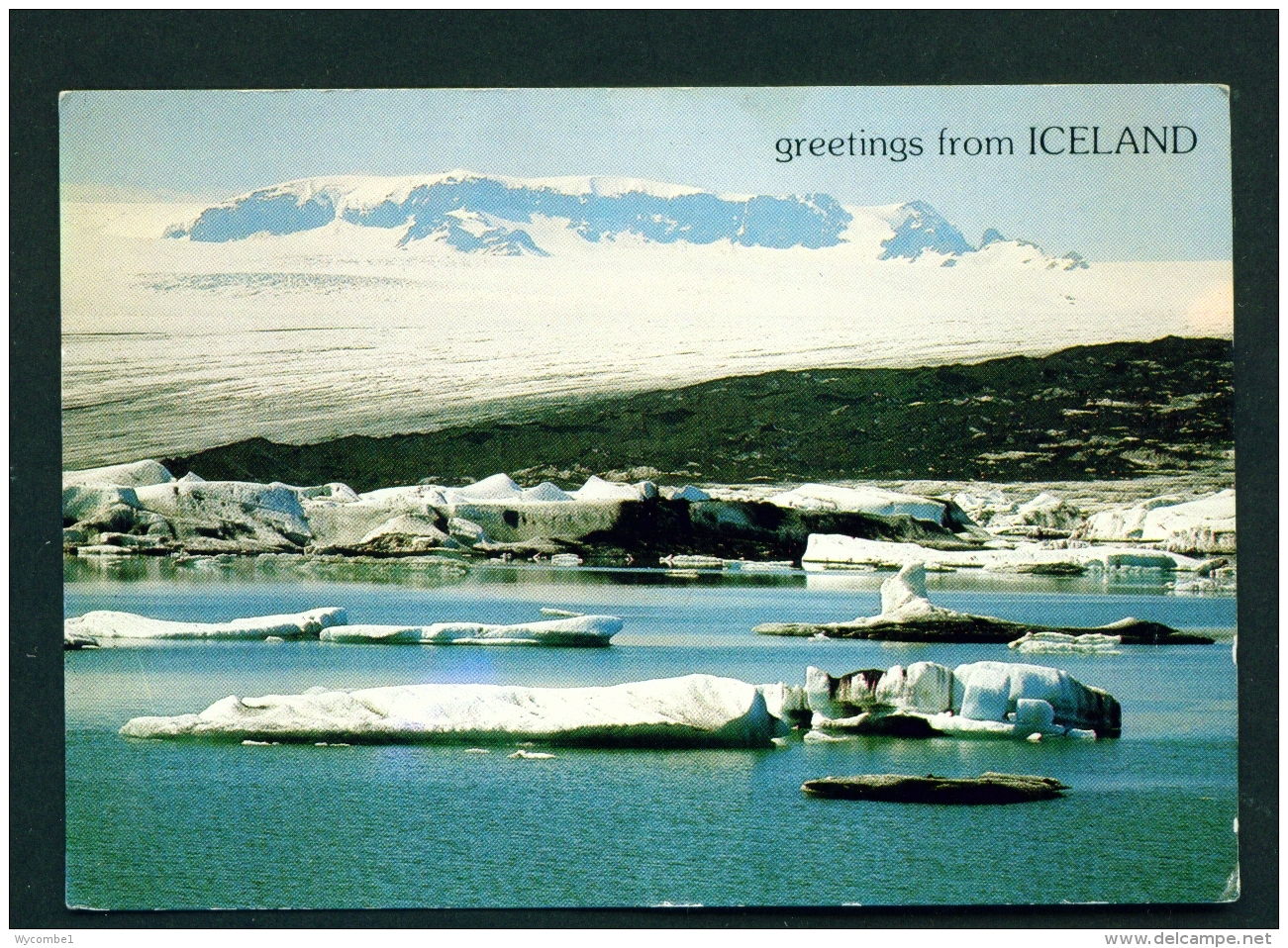 ICELAND  -  Vatnajokull  Glacier Lagoon  Unused Postcard - Iceland