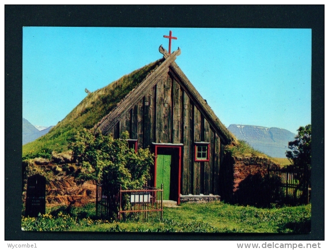 ICELAND  -  Skagafjorour  Old Church  Unused Postcard - Iceland