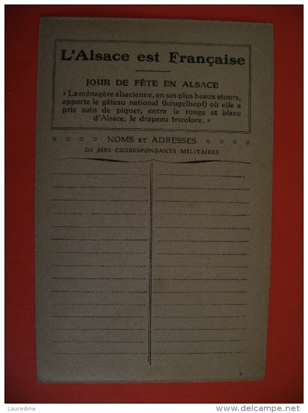 CP ILLUSTRATEUR  P. VINCENT - L´ALSACE EST FRANCAISE - JOUR DE FETE EN ALSACE - Vincent P.