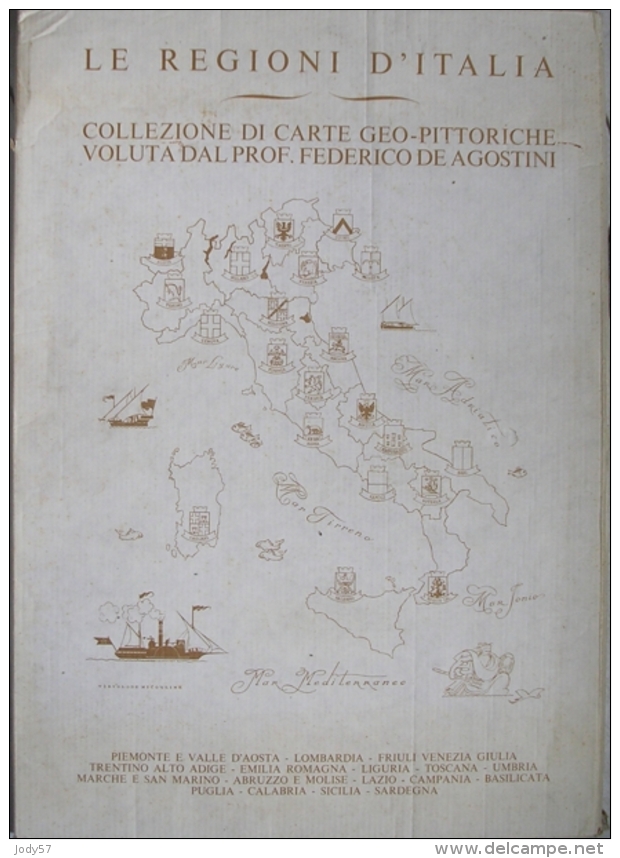 COLLEZIONE CARTE GEO-PITTORICHE  -  ITALIA - DANILO CENSI - Carte Geographique