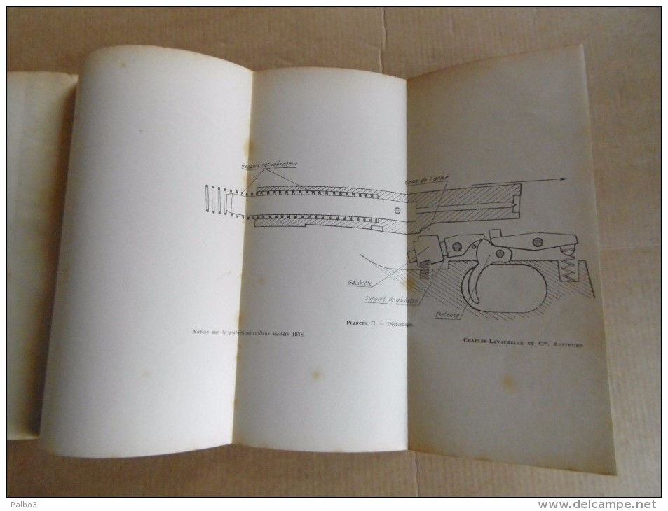 notice sur le pistolet mitrailleur modele 1938 PM38 daté 1947 PM 38