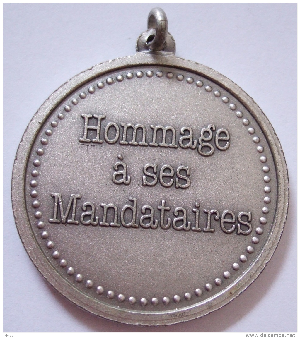 Médaille.   PRL Heysel 12 Juin 1983. Hommage à Ses Mandataires. 37 Mm - Profesionales / De Sociedad