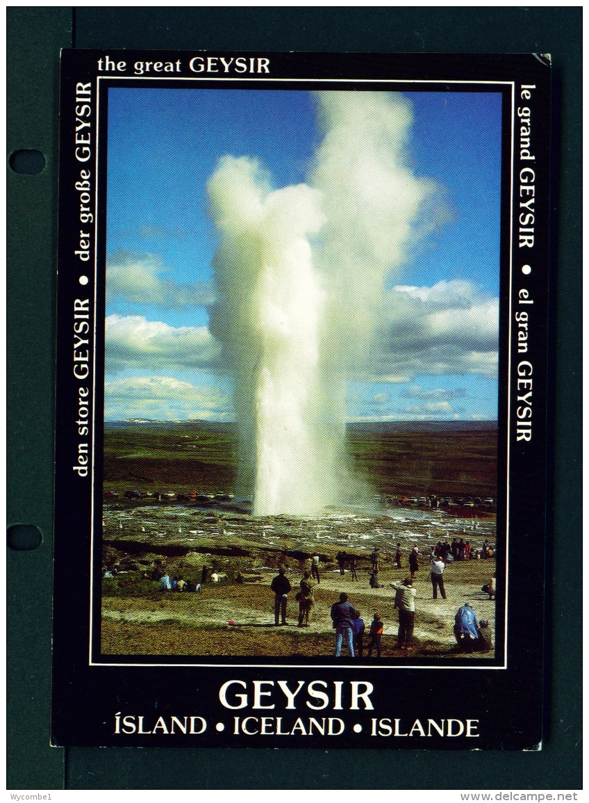 ICELAND  -  Haukadalur  The Great Geyser  Unused Postcard - Iceland