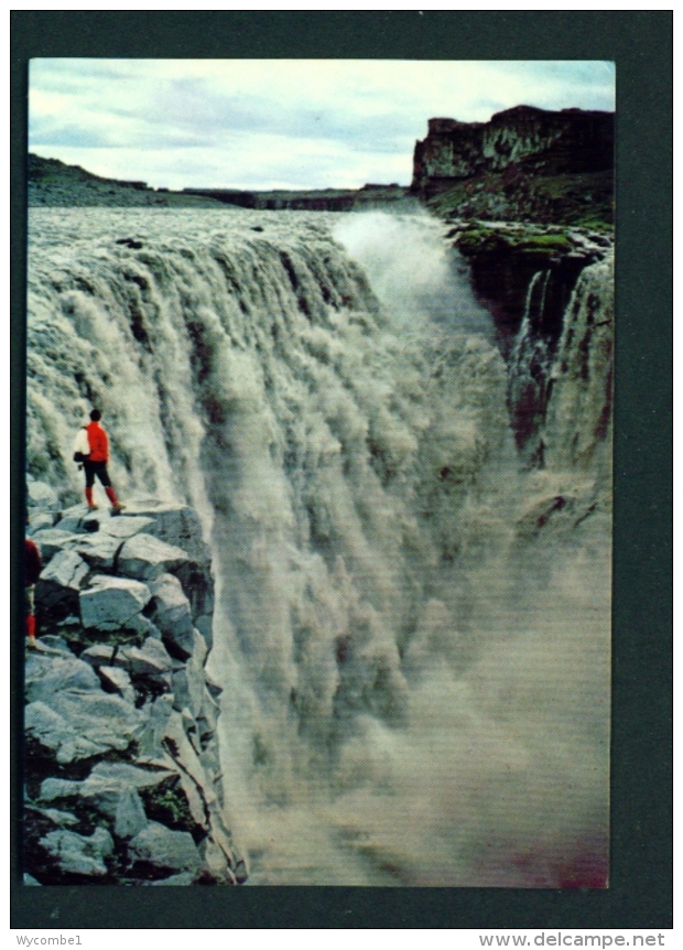 ICELAND  -  Dettifoss Waterfall  Unused Postcard - Iceland