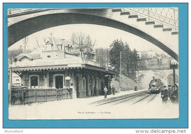 CPA Chemin De Fer Cheminots Arrivée Du Train En Gare De VILLE D´AVRAY 92 - Ville D'Avray