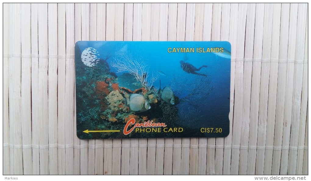 Phonecard Cayman Island 5 CCIA  Used Rare ! - Cayman Islands