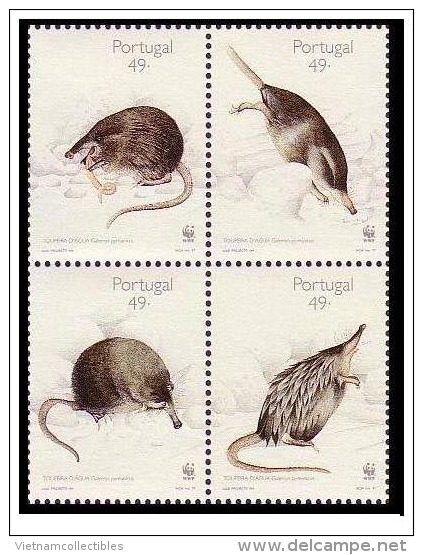 (WWF-216) W.W.F. Portugal MNH Desman Stamps 1997 - Unused Stamps