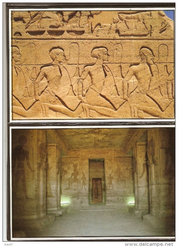 CP Egypte - Abou Simbel -  Dépliant De 18 Cartes Modernes En Couleurs - Abu Simbel - Abu Simbel Temples