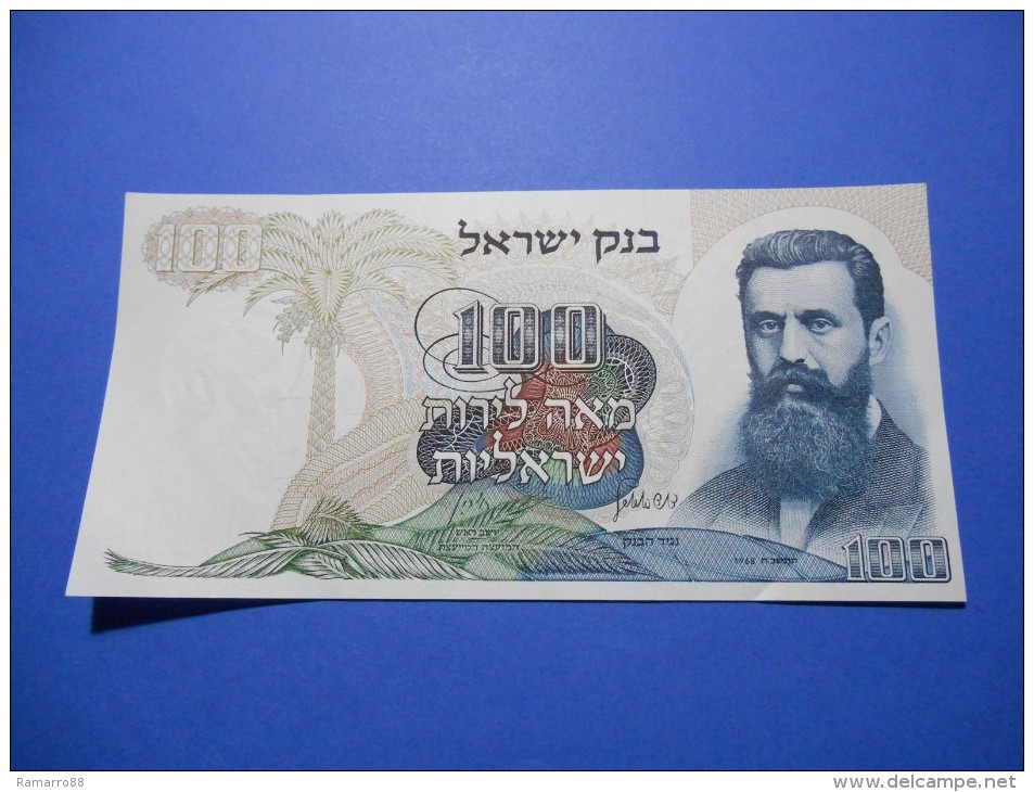 Israel 100 Lirot 1968 P37c Theodor Herzl AU- - Israel