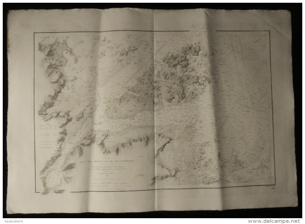 ( Bretagne Côtes D'Armor ) Carte Marine PLAN DE L'ILE BREHAT ( Ile De Brehat ) 1910 - Cartes Marines