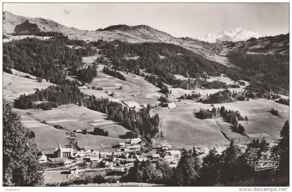 LES GETS  - Vue Générale Du Village ( Avec Tampon Association Au Dos ) - Les Gets