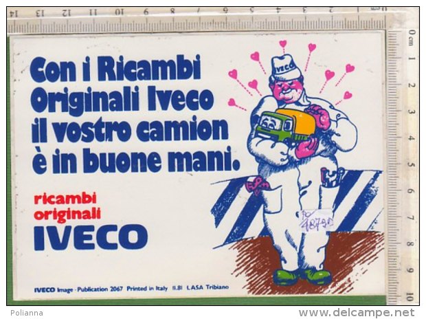 PO4879D# ADESIVO STICKERS - PUBBLICITA' RICAMBI CAMION IVECO - Trucks