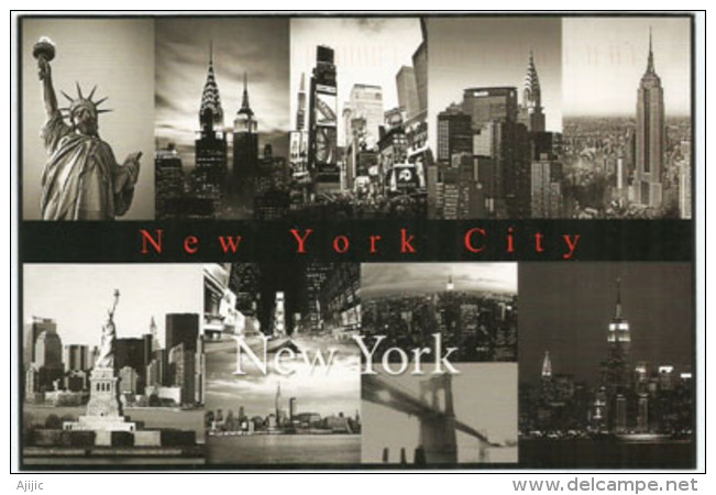 New-York City, Timbre Borobudur, Carte Postale Adressée En Andorre,avec Timbre à Date Arrivée - Statue Of Liberty