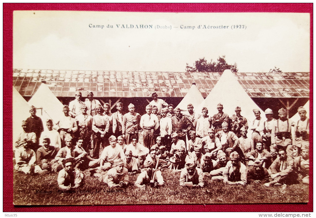 CPA-CAMP DE VALDAHON-25-DOUBS-CAMP D'AEROSTIER (1922) - Autres & Non Classés