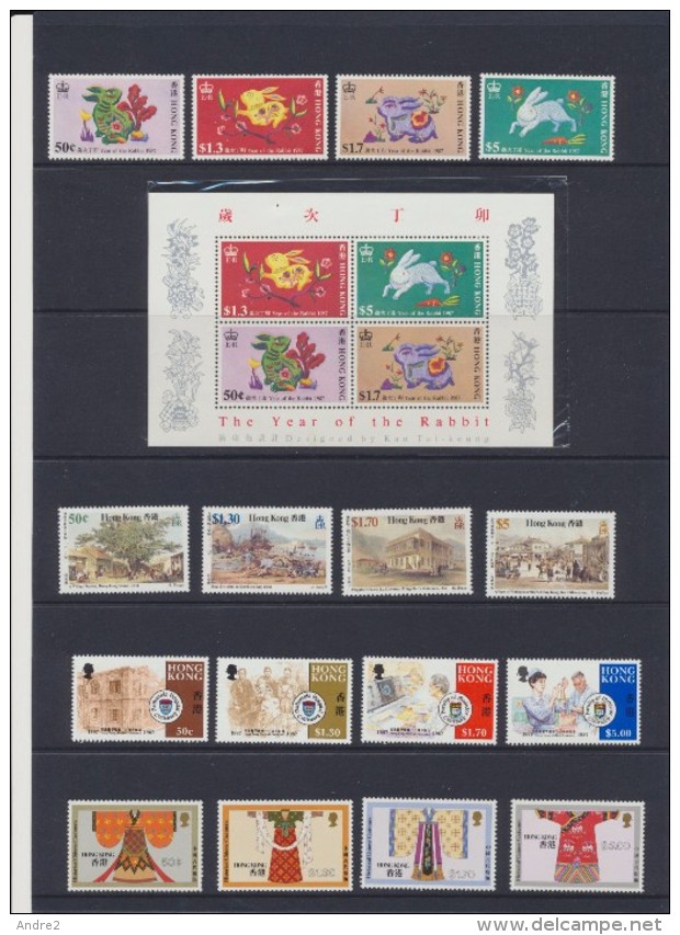 Hong Kong - 1987  Année    -   Year ***   MNH - Unused Stamps