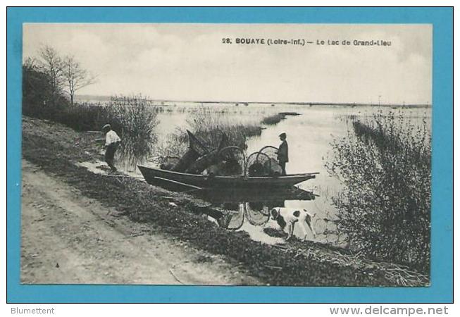 CPA 28 - Pêcheurs Pêche Le Lac De Grand Lieu BOUAYE 44 - Bouaye