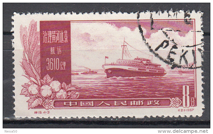 Volksrepubliek China 1957 Mi Nr 356  Schip, Ship - Used Stamps