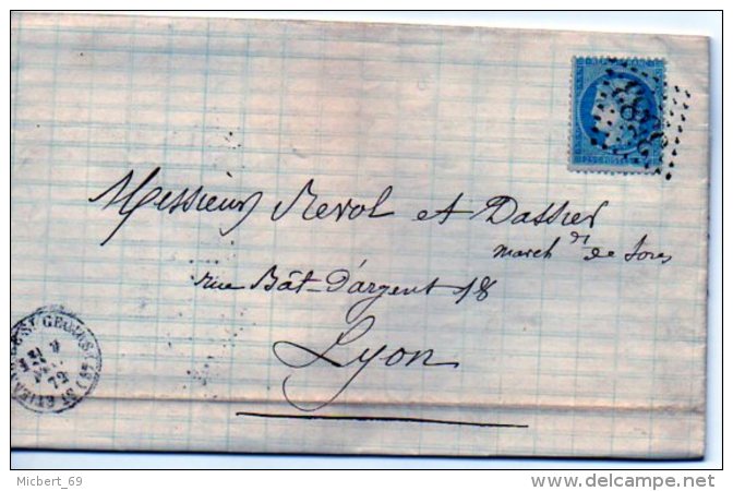 Lot AVRIL1: Lettre - 1849-1876: Periodo Classico