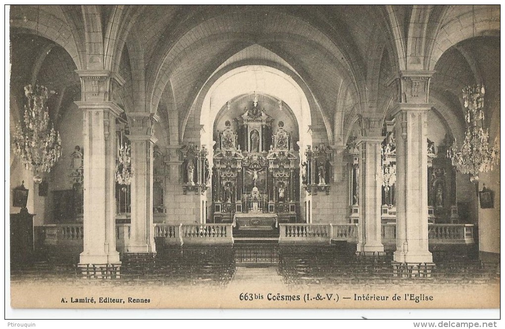 COESMES - Intérieur De L'église - 663bis - Autres & Non Classés