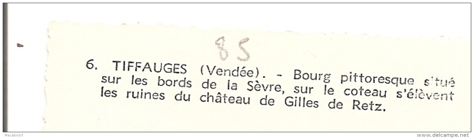 85  Vendée  :  Tiffauges  Bourg     Réf  1604 - Autres & Non Classés