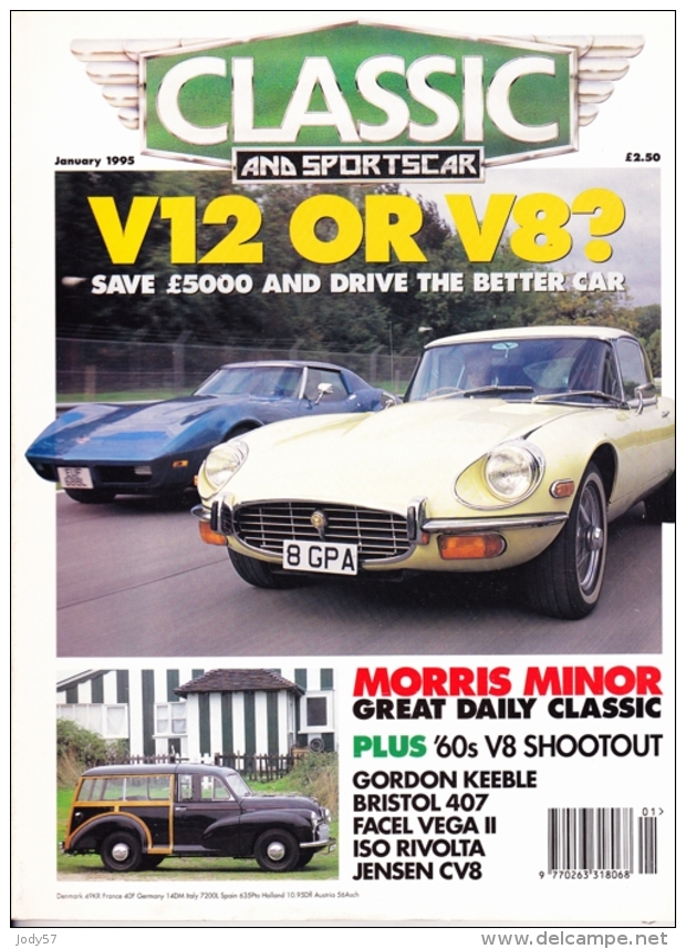 CLASSIC AND SPORTSCAR - JANUARY 1995 - MORRIS MINOR - Transportation