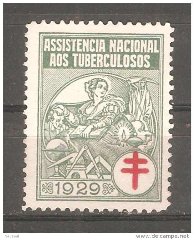 Viñeta Asistencia Nacional  Tuberculosos 1929 - Otros & Sin Clasificación