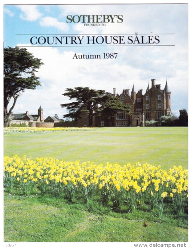 SOTHEBY' S - COUNTRY HOUSE SALES - AUTUMN 1987 - Arte