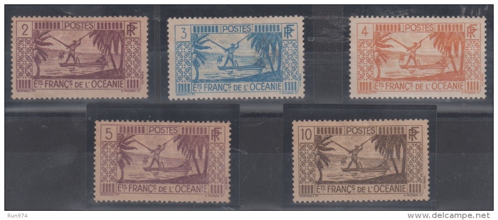 ETABLISSEMENT FRANÇAIS DE L'OCEANIE - LOT DE TIMBRES - DP28 - Collections