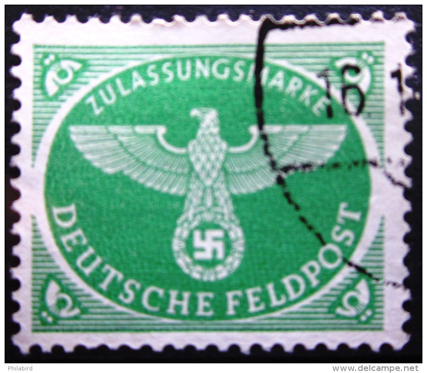 ALLEMAGNE EMPIRE                 FELDPOST  3               OBLITERE - Occupation 1938-45