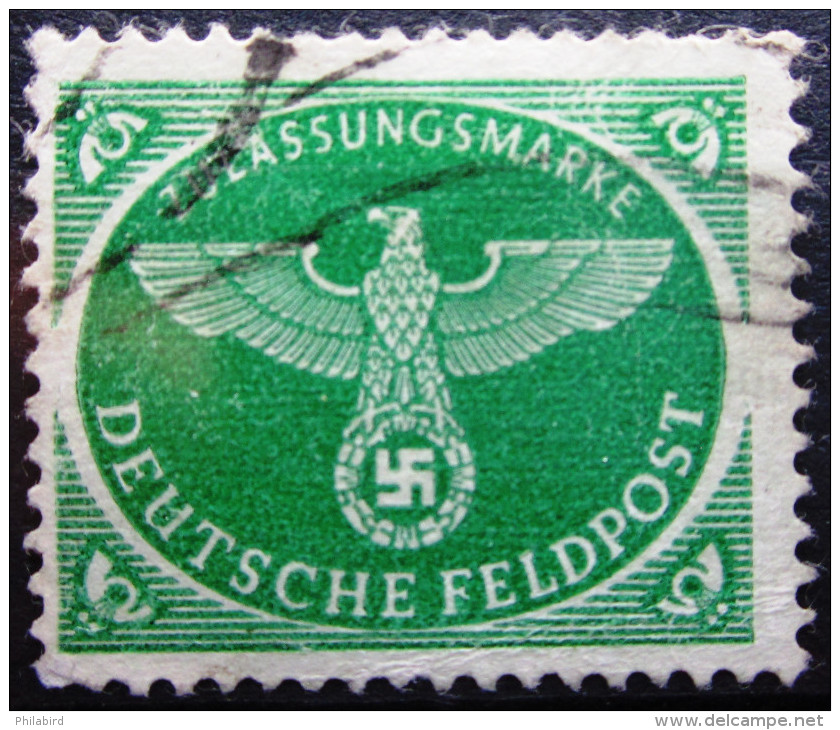 ALLEMAGNE EMPIRE                 FELDPOST  3               OBLITERE - Occupation 1938-45