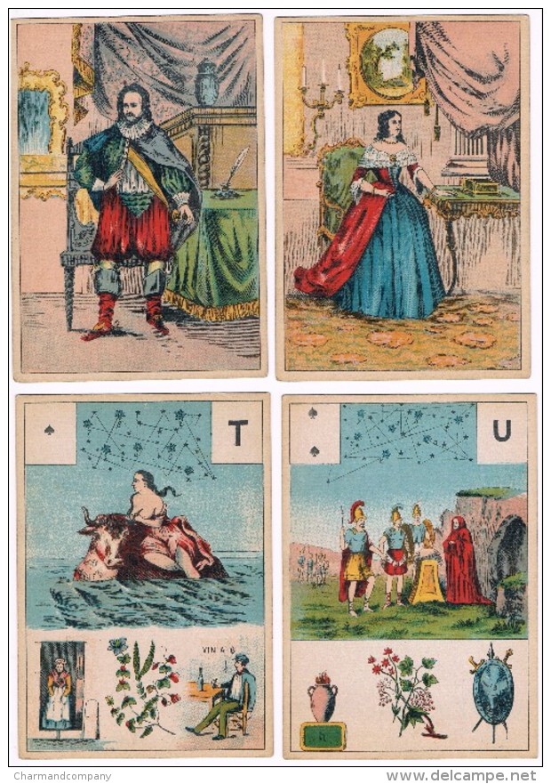 C1910 GRAND JEU DE Mlle LENORMAND CHARTIER MARTEAU & BOUDIN (GRIMAUD), 2 Jeux Incomplets, Divinatoire / Fortune Telling - Autres & Non Classés