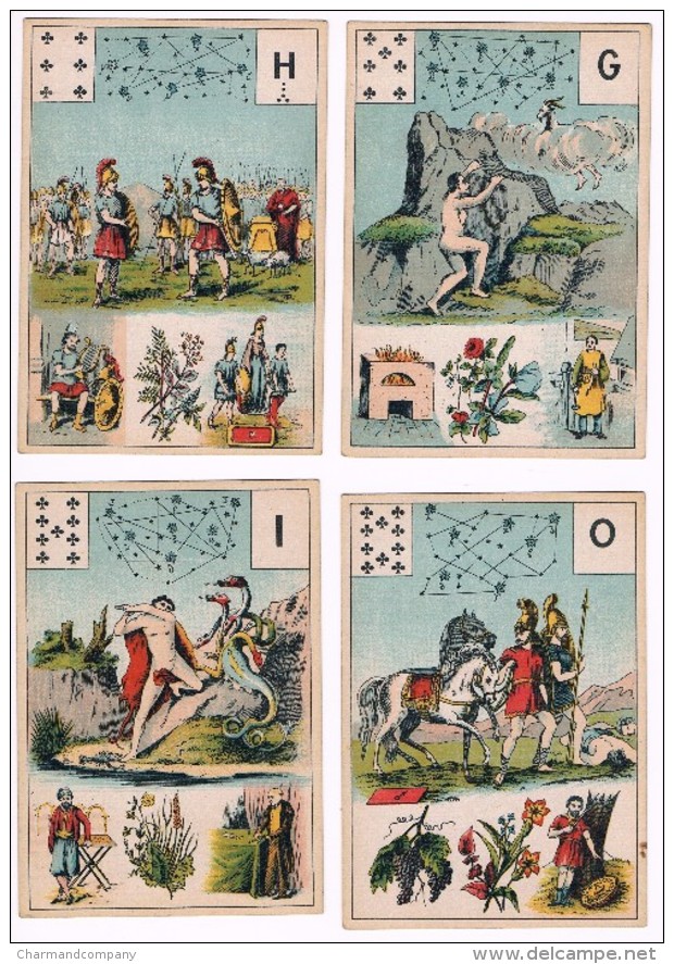 c1910 GRAND JEU DE Mlle LENORMAND CHARTIER MARTEAU & BOUDIN (GRIMAUD), 2 Jeux incomplets, Divinatoire / Fortune Telling