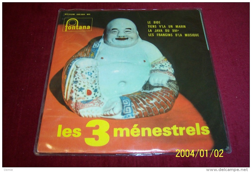 LES 3  MENESTRELS  ° LE BIDE   + 3 TITRES °°°°  AVEC AUTOGRAPHES DES 3 MENESTRELS - Autographs