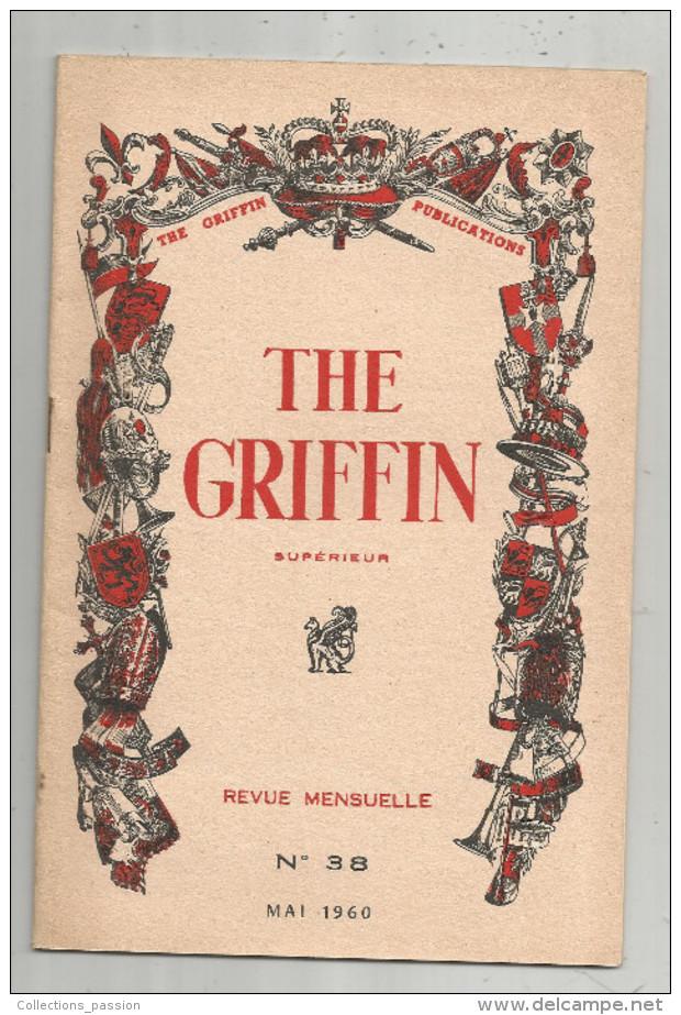 Revue Mensuelle The GRIFFIN, Cour Supérieur, N° 38, 1960, Anglais, 24 Pages, Ed : Mathias, Poitiers, Frais Fr :1.55€ - 12-18 Years Old