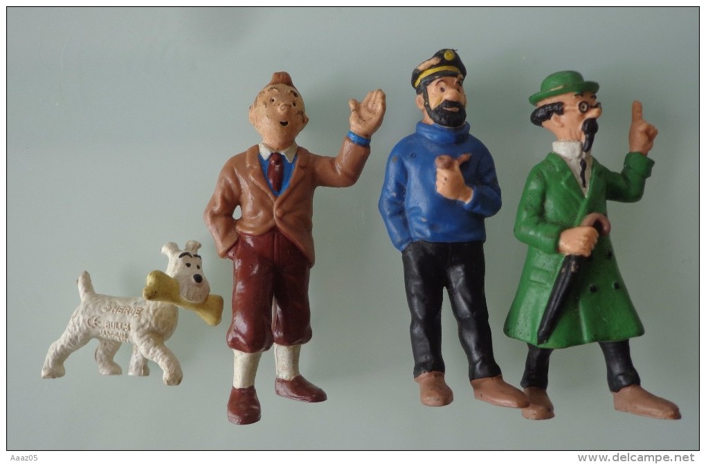 Lots De 4 Figurines "Tintin" - Tintin