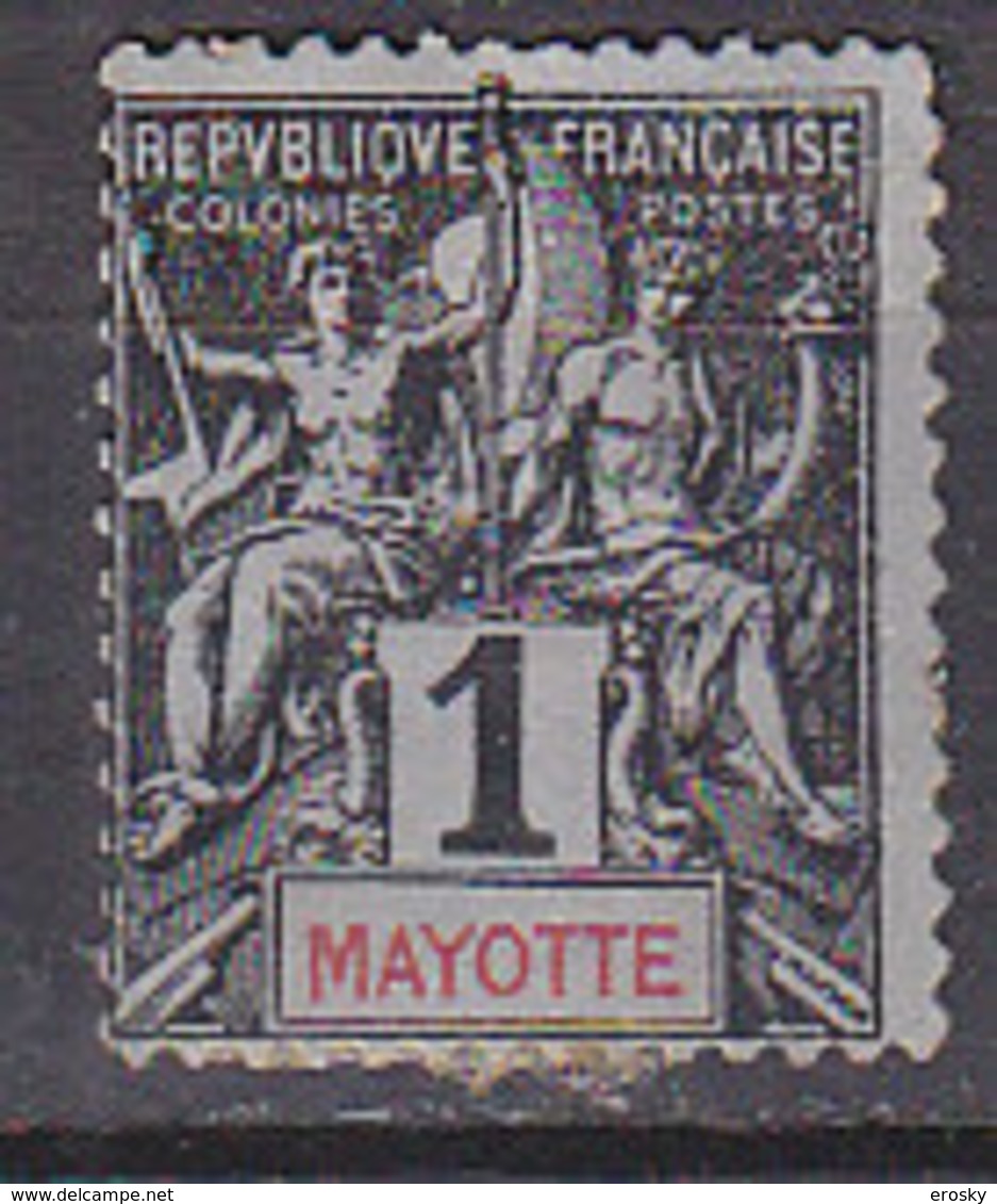 M4597 - COLONIES FRANCAISES MAYOTTE Yv N°1 - Usati