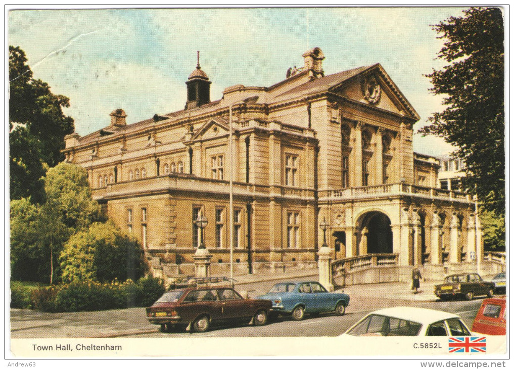 GB - Regno Unito - GREAT BRITAIN - 1985 - 22p + Flamme - Cheltenham - Town Hall - Viaggiata Da Cheltenham Per Veyrier... - Cheltenham