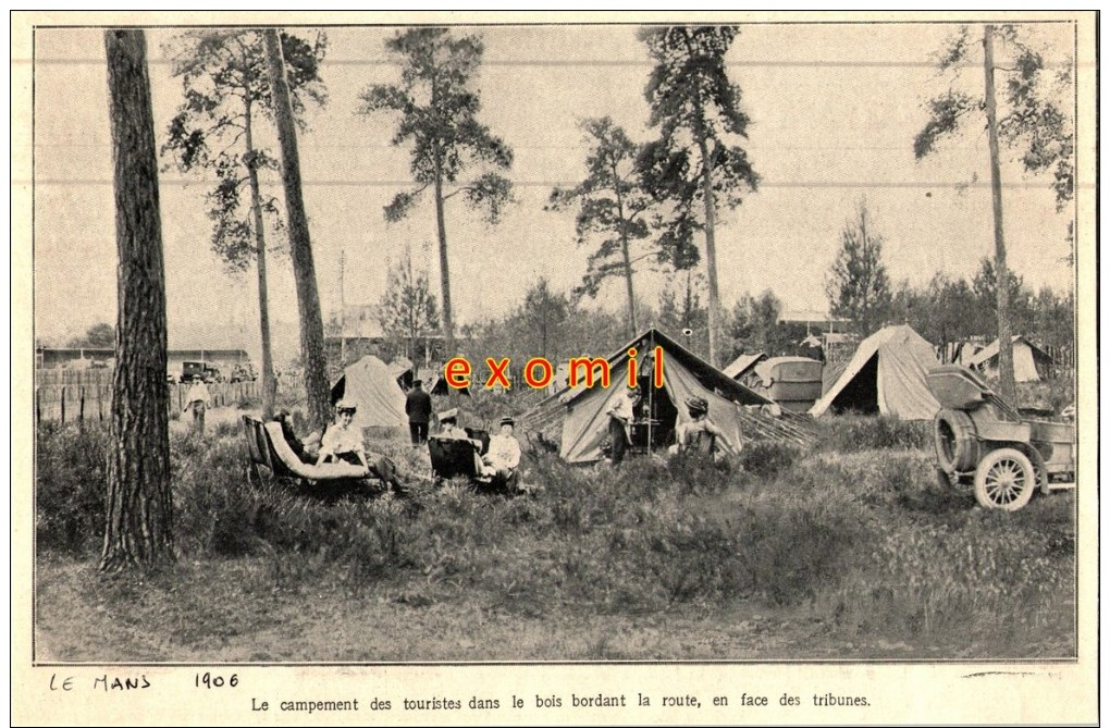 Pont De Gennes Grand Prix Automobile Le Mans 23x13 Cm  1906 ( Bien Lire La Description) - Non Classés