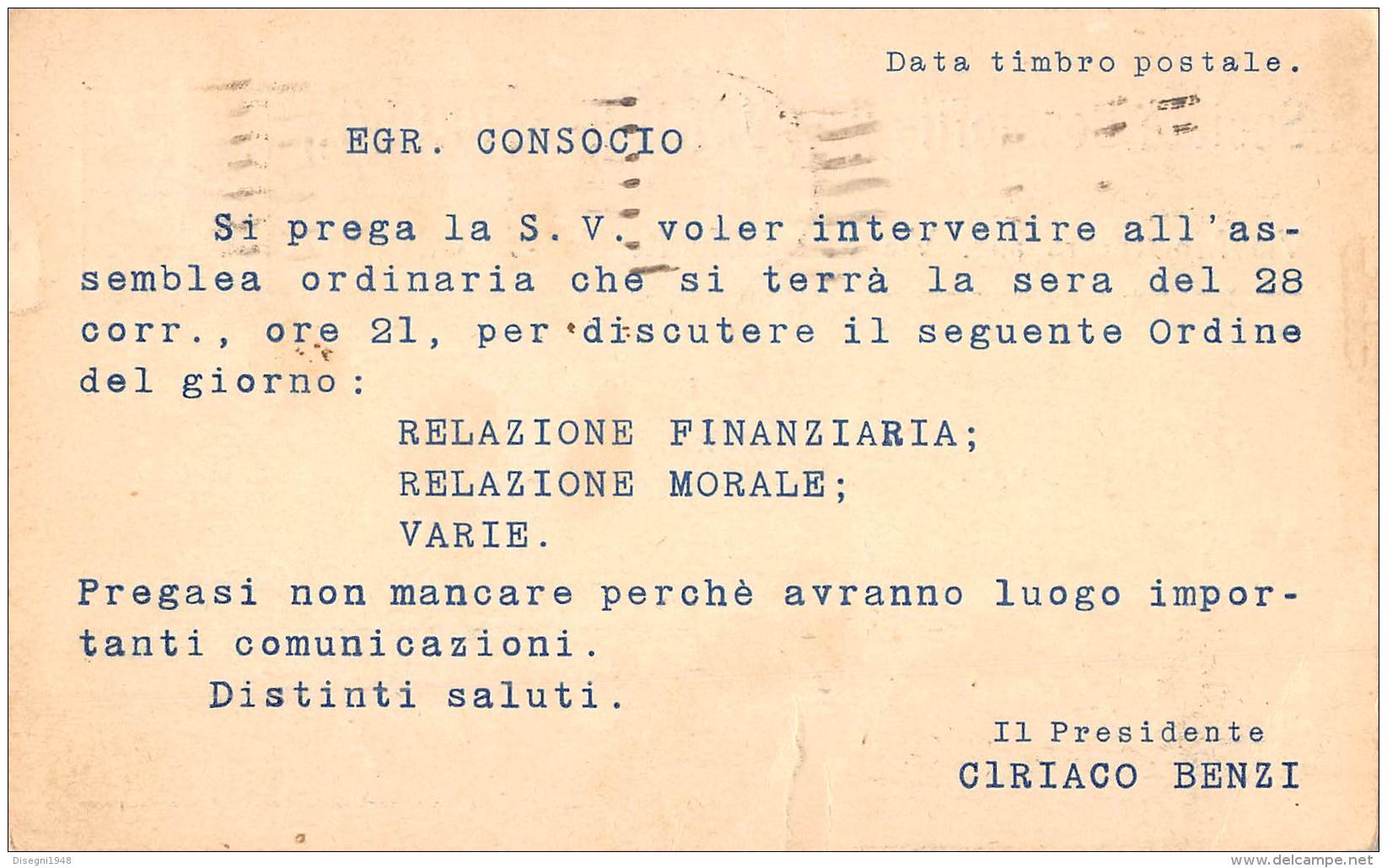 05115 "TORINO - SOC. BOCCIOFILA AVVENIRE S. PAOLO - V. MONTENEGRO ANG. V. P. C. BOGGIO" CART. POST. ORIG. SPEDITA 1931. - Petanca