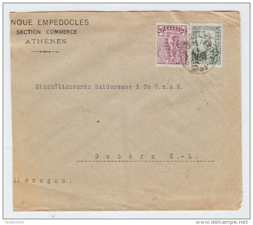 Greece/Germany ATHENS/DOBERN COVER 1903 - Briefe U. Dokumente